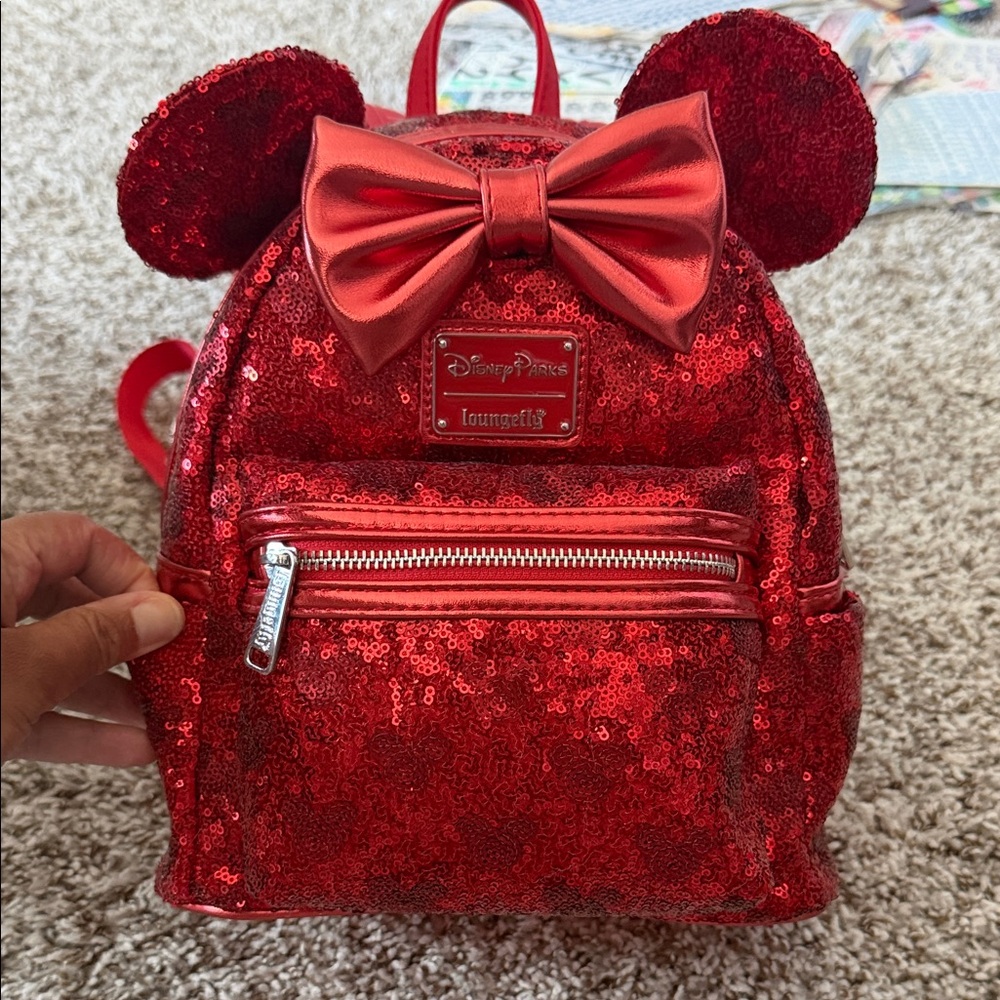 Disney Red Sequin Loungefly